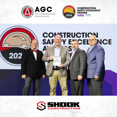 Shook Wins A 2024 Construction Safety Excellence Award | Shook Construction